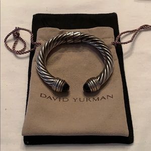 David Yurman Cable Classics Cuff Bracelet w/Onyx